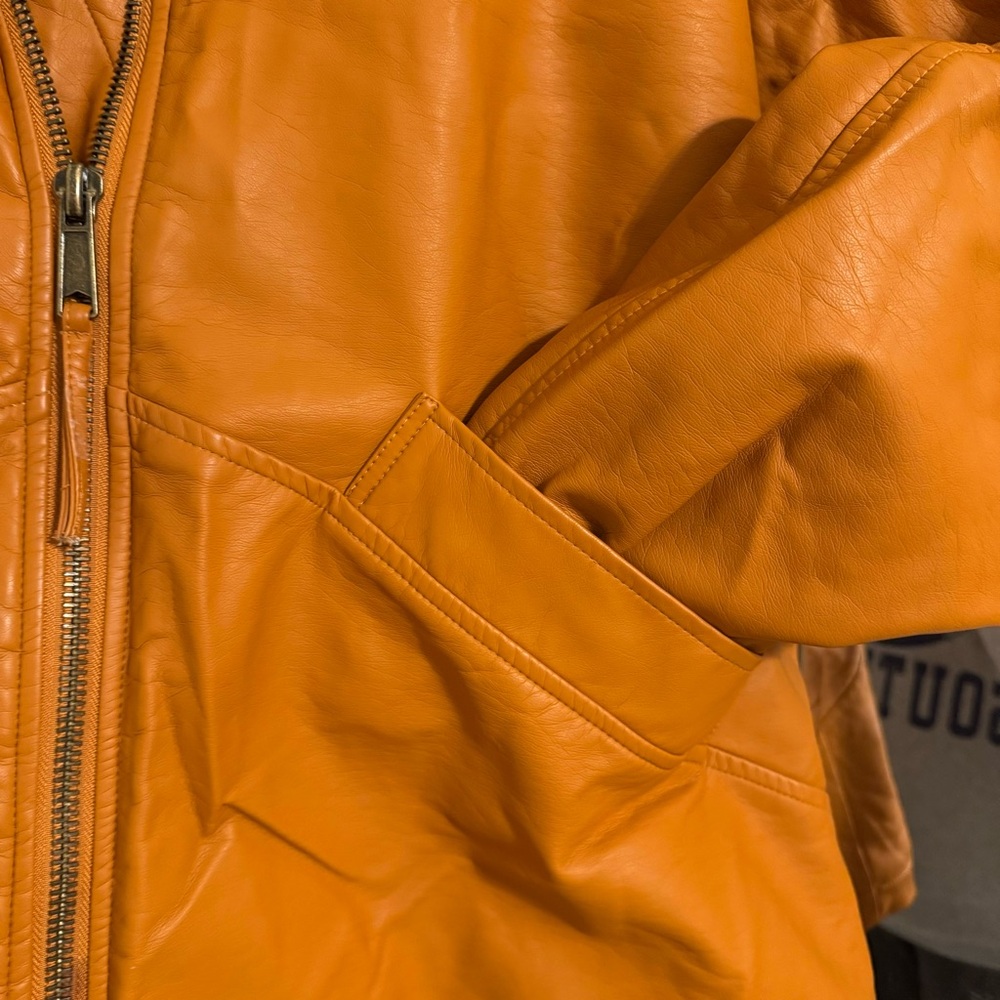 Free People; We The Free - Moxy Trapeze Vegan Leather Jacket - Picture 4 of 11